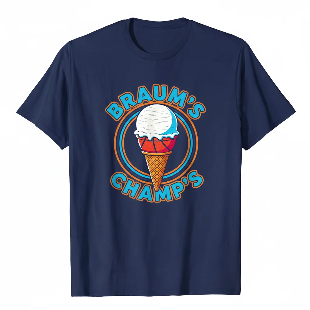 Braums Champ's Ice Cream T-Shirt - Premium Cotton Tee