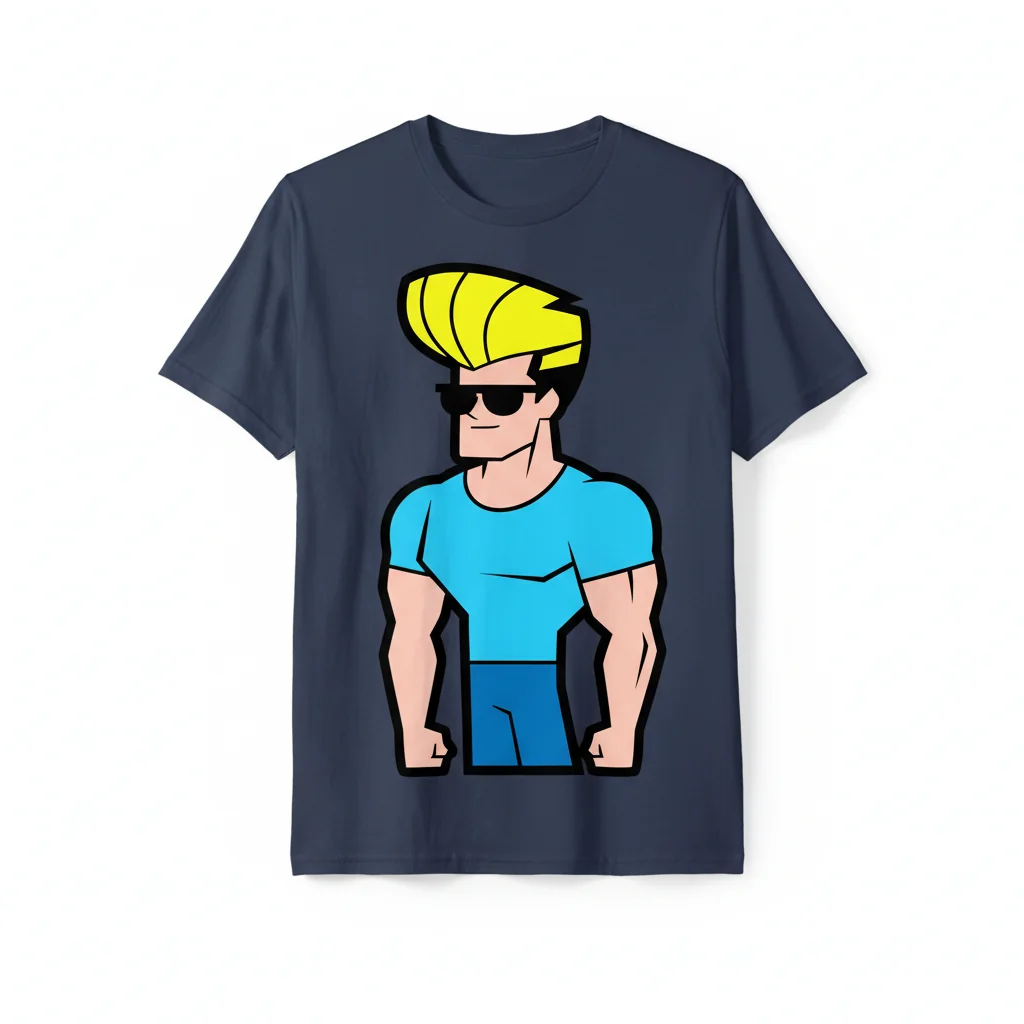 BRAVO Johnny Bravo Essential T-Shirt – Premium Cotton Graphic Tee