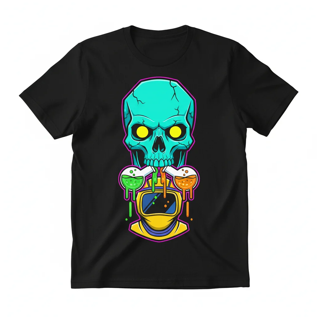 Breaking Bad Jesse Pinkman Skull Tongue T-Shirt - Aaron Paul Fan Apparel