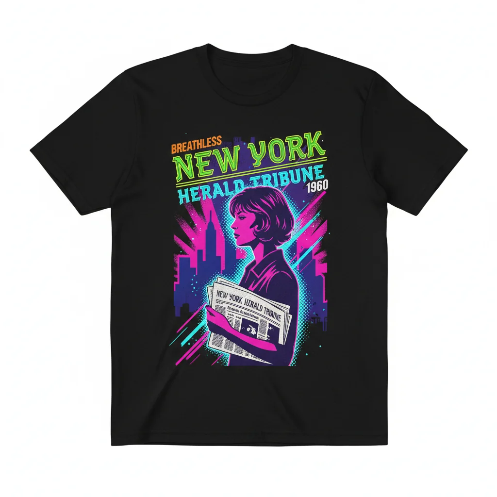 Breathless 1960 Patricia Herald Tribune Essential T-Shirt - Iconic Film Art Print