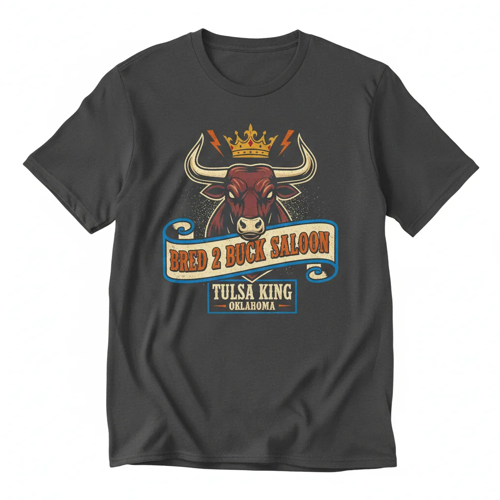 BRED 2 BUCK SALOON Tulsa King Essential T-Shirt - Men's & Women's Premium Cotton Tee