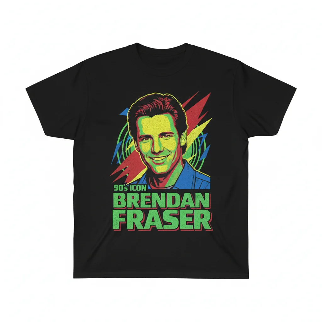 Brendan Fraser: 90s Nostalgia & Retro Charm Art Print