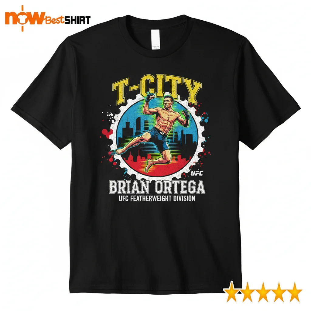 Brian Ortega T-City UFC Shirt | Featherweight Division MMA Fan Tee