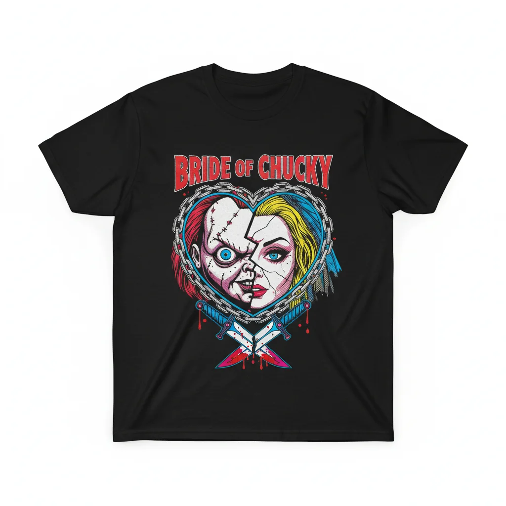 Chucky's Bride Tee: Horror Vibe, Street Ready