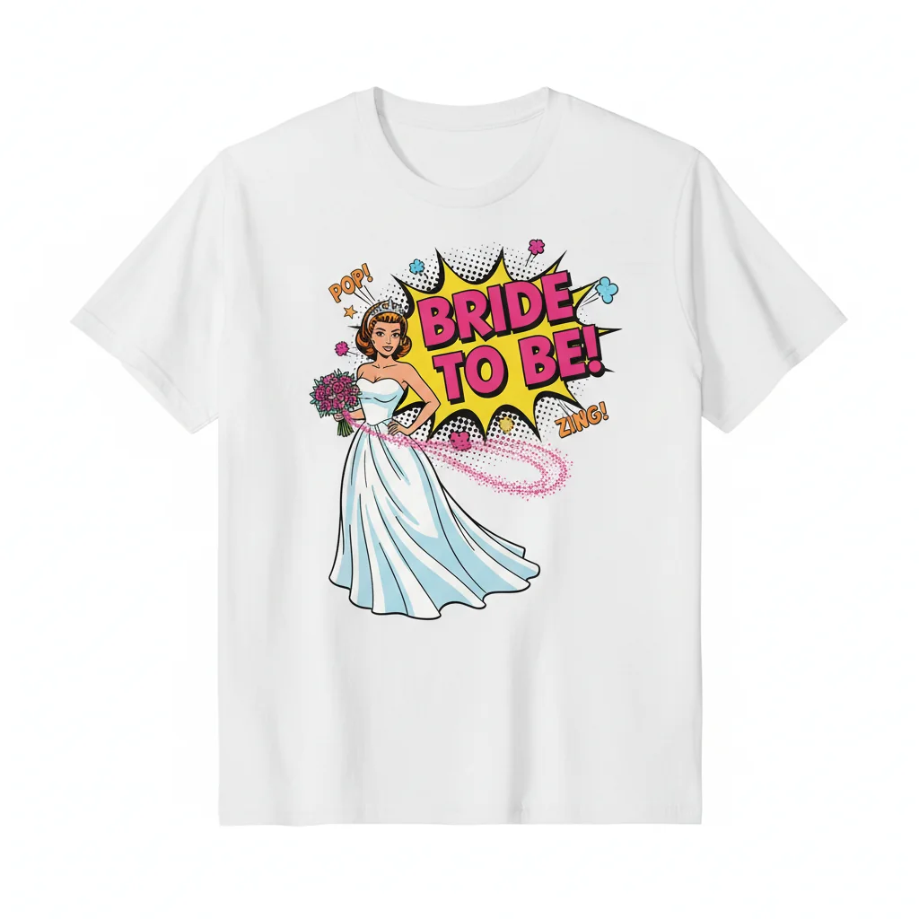Bride-to-Be Comic Essential Tee: Celebrate Your Journey