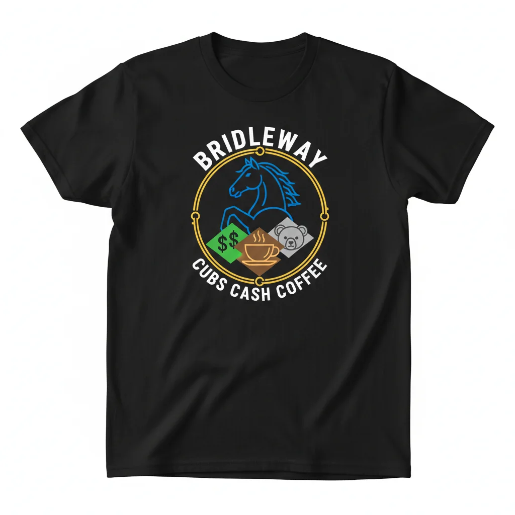 Bridleway Cubs Cash Coffee Logo Essential T-Shirt - Unisex Softstyle Cotton Tee