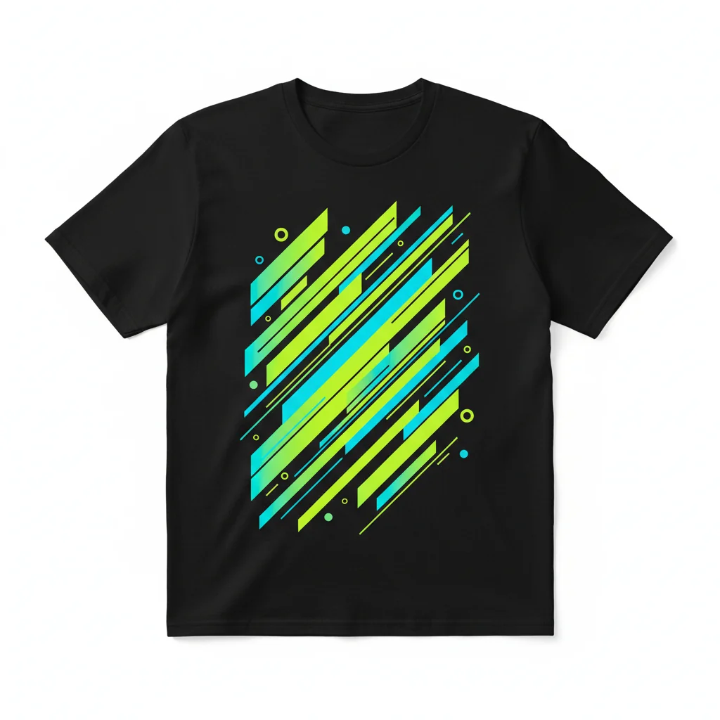 Ultra Lime Green Yellow Stripes | A Canvas of Joy Essential T-Shirt