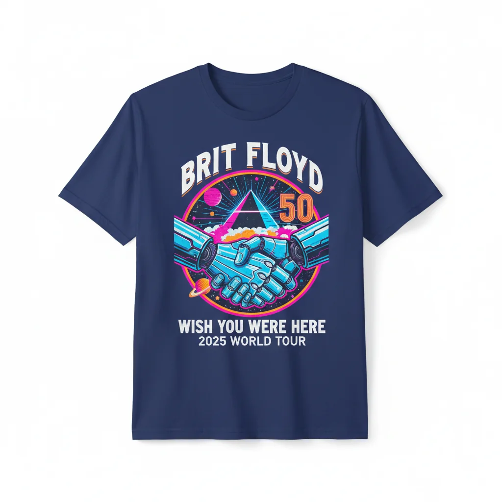 Brit Floyd 2025 Tour Shirt | "Wish You Were Here" 50th Anniversary Tribute
