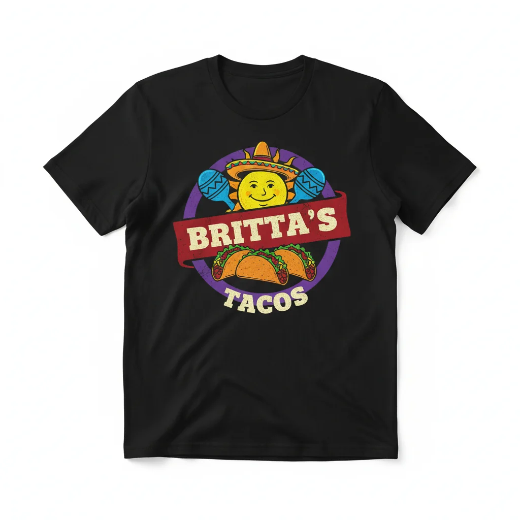 Britta's Tacos Logo Essential T-Shirt – Durable, Vibrant & Perfect Fit