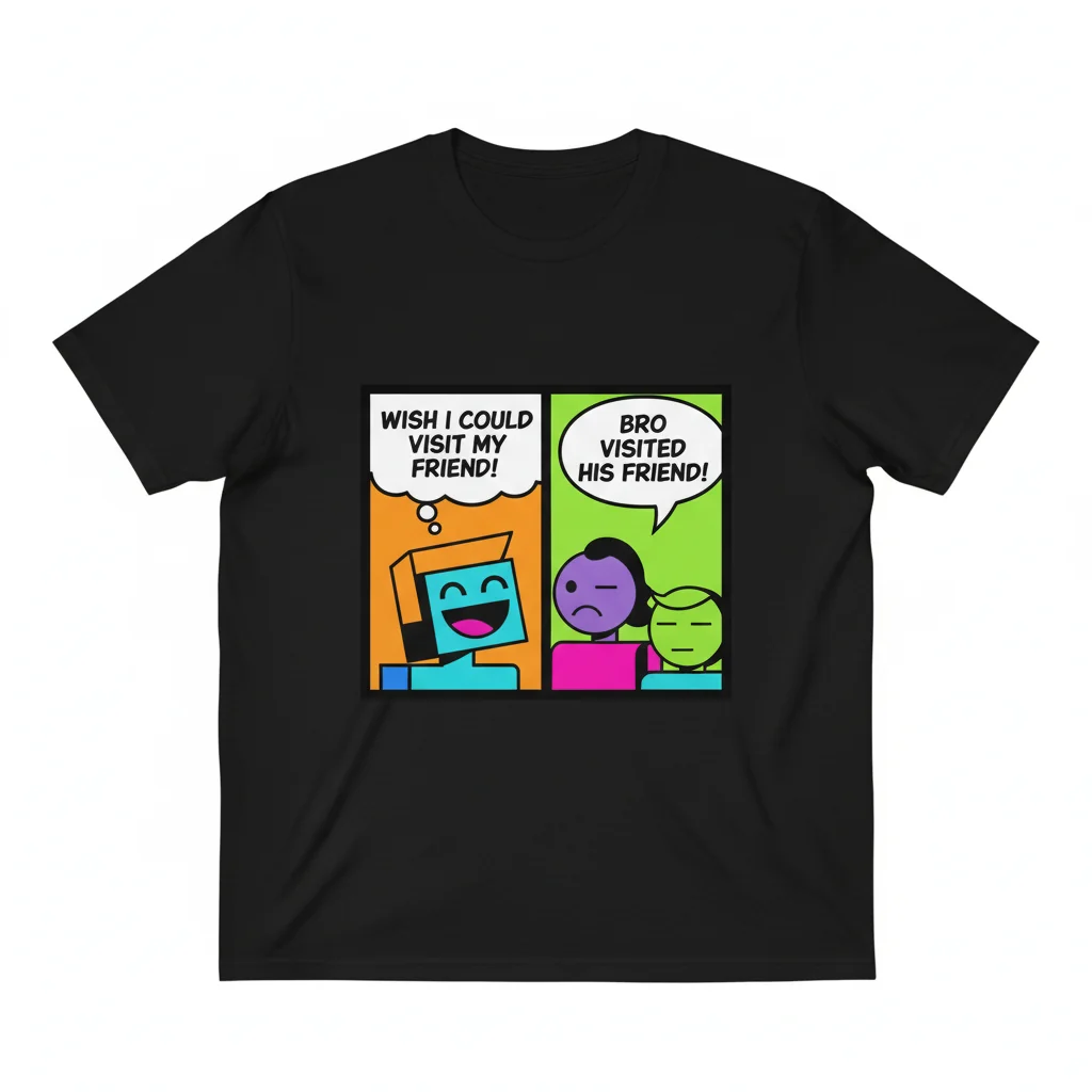 Bro Visited His Friend: Meme Core Tee