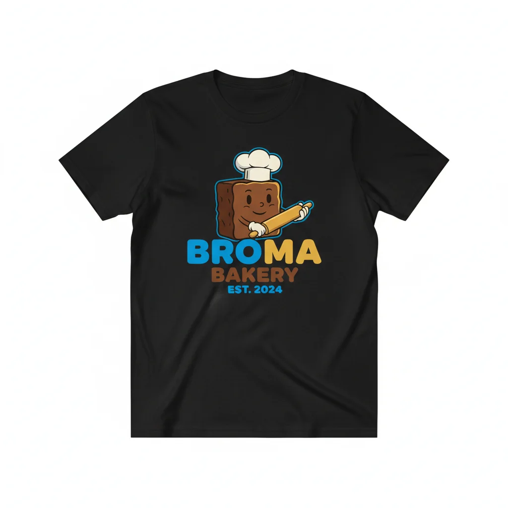 Broma Bakery Merch Essential T-Shirt – Premium Ring-Spun Cotton Tee