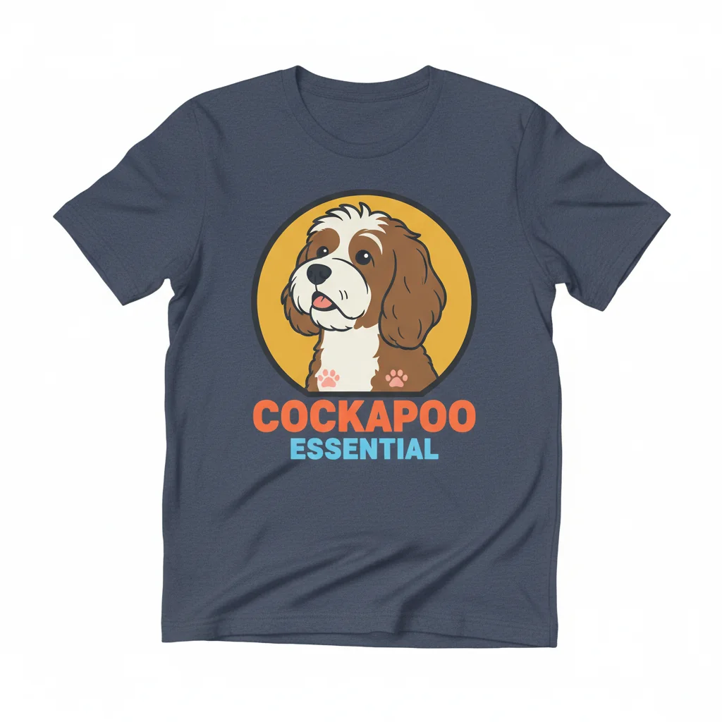 Brown & White Cockapoo Dog Lover's Essential T-Shirt – Ultra Soft & Stylish Tee