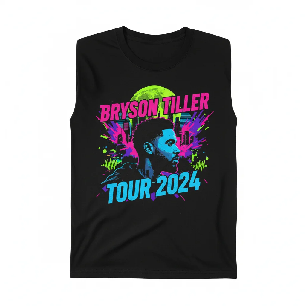 Bryson Tiller Concert Tour 2024 Official Fan T-Shirt - Premium Cotton Tee