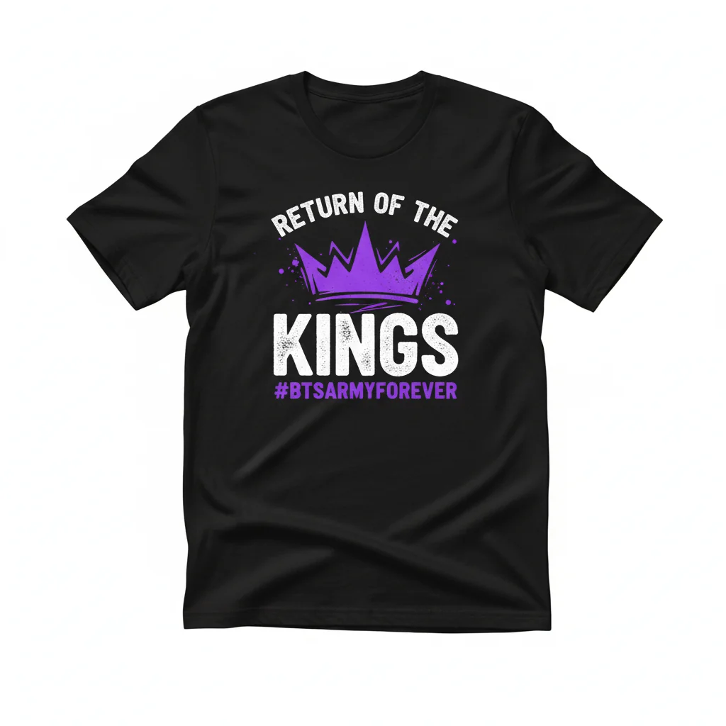 BTS 'Return of the Kings' Premium Fan Tee - Durable & Fade-Resistant