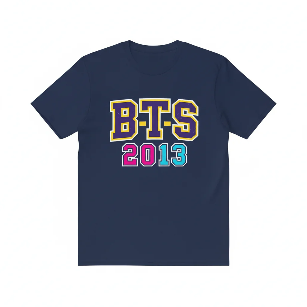 BTS Varsity Jacket Letter Design Essential T-Shirt – Durable, Vibrant & Perfect Fit