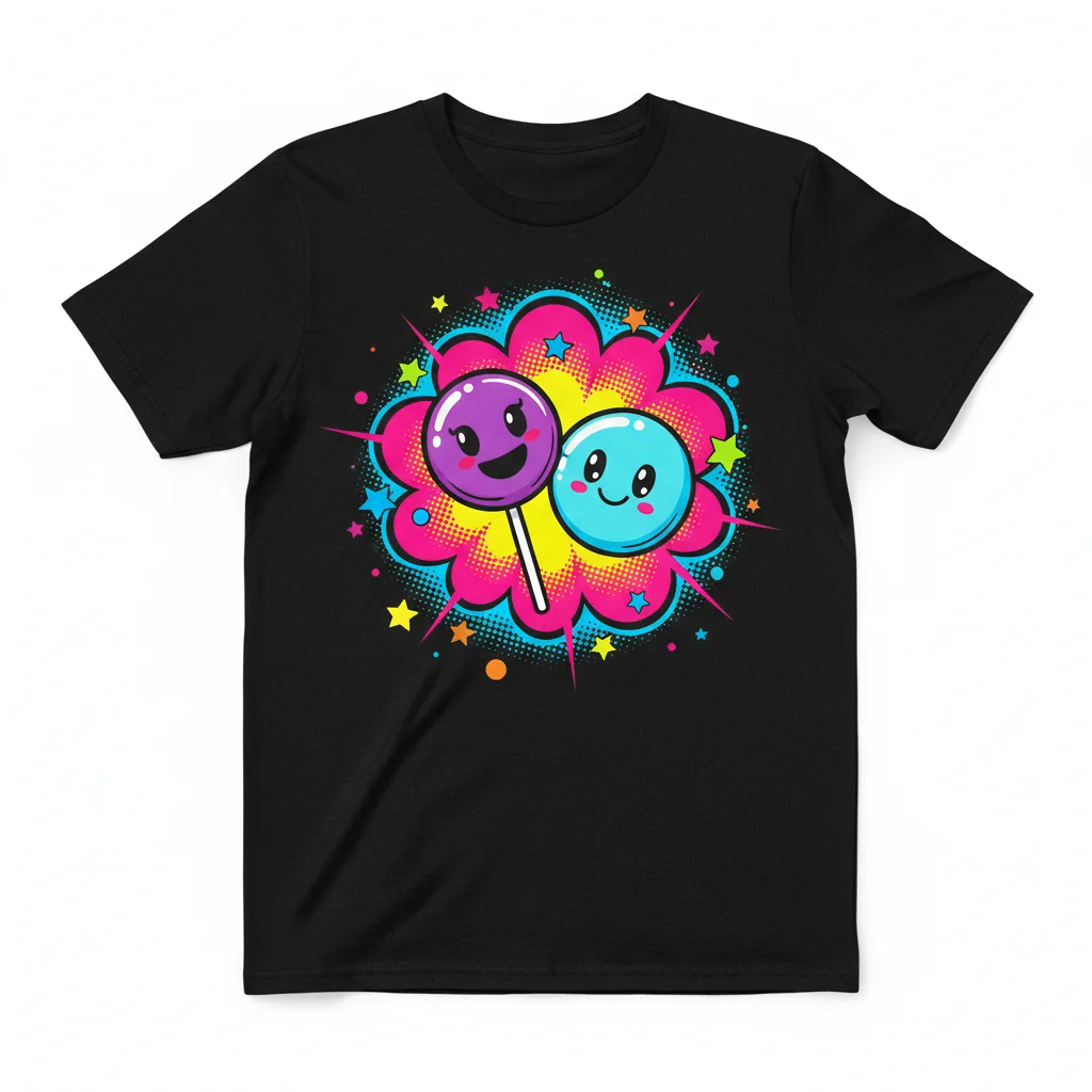 Bubblepop Streetwear Tee: Lollipop Dreams