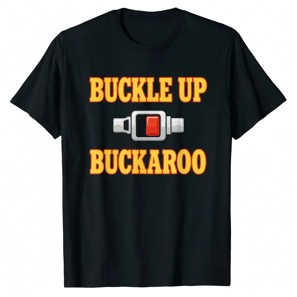 Buckle Up Buckaroo Essential T-Shirt: Premium Cotton, Comfortable Fit