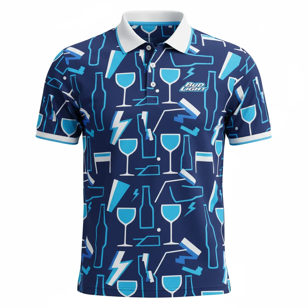 Bud Light Signature Polo: Fade-Resistant, Pre-Shrunk Comfort