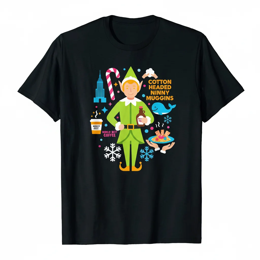 Buddy The Elf Movie "Smiling Is My Favorite" Ugly Christmas Sweater - Festive & Cozy!