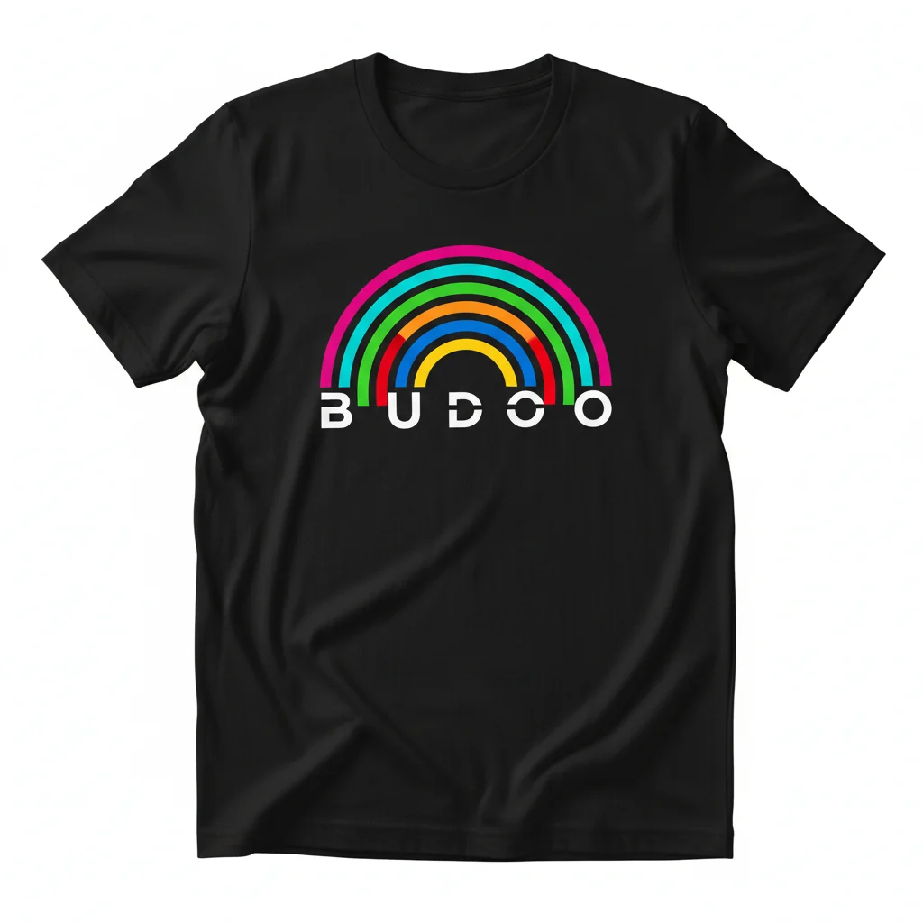 Budoo Rainbow Tee | Wearable Art for Dreamers