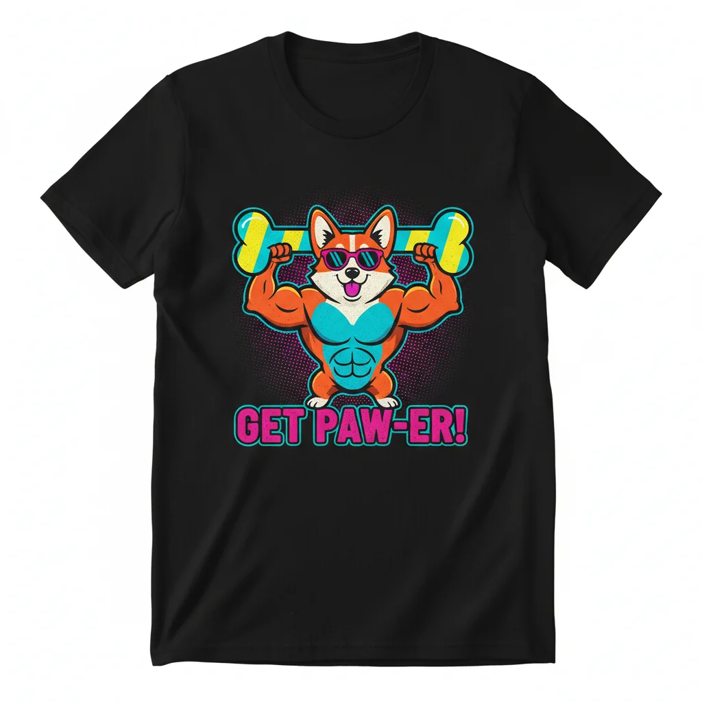 Buff Corgi Essential T-Shirt: Ultra-Durable, Fade-Resistant & Perfect Fit
