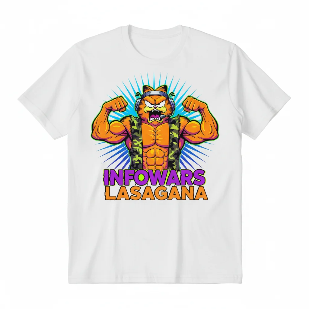 Buff Swole Garfield Alex Jones Premium Unisex T-Shirt
