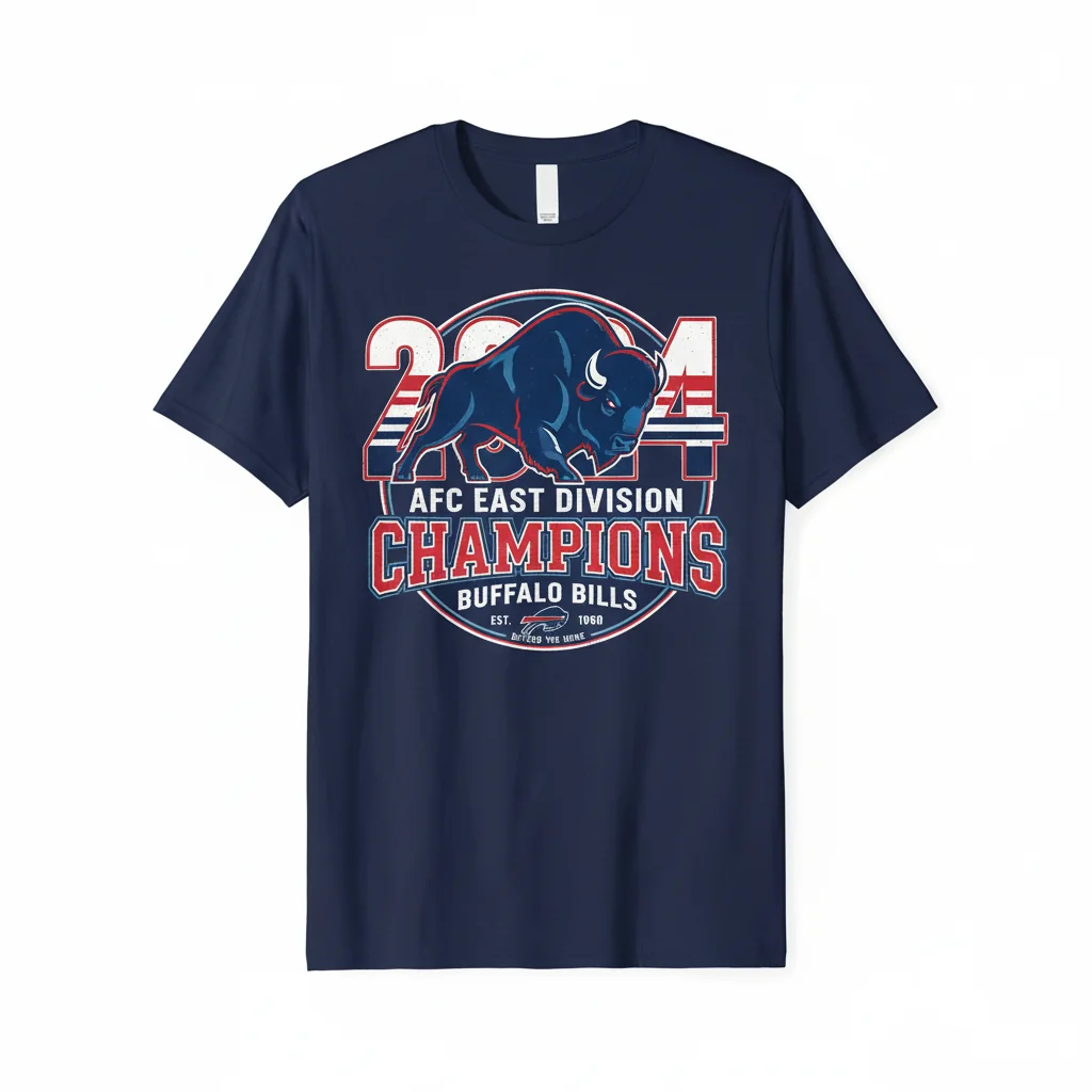Buffalo Bills 2024 AFC East Division Champions Commemorative Tee