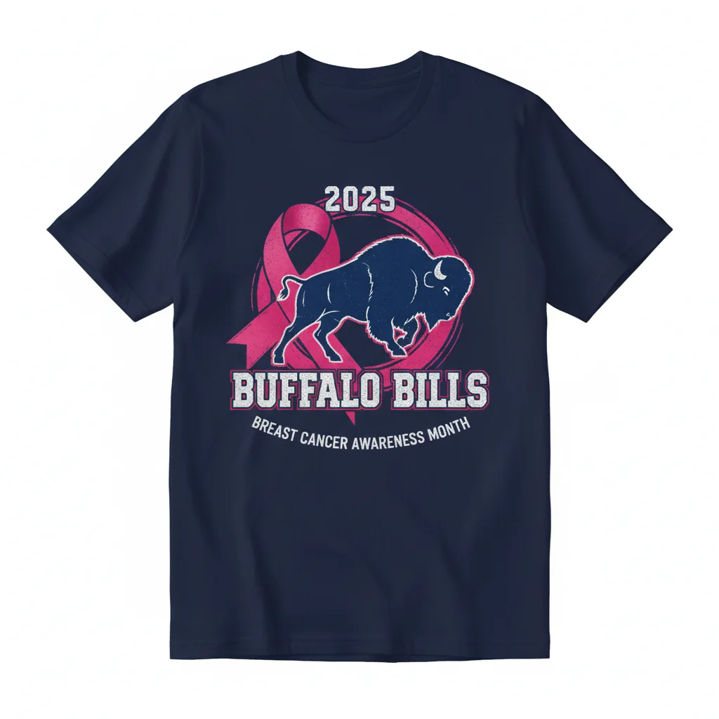 Bills '25 Awareness Tee. Elevated Street Style.