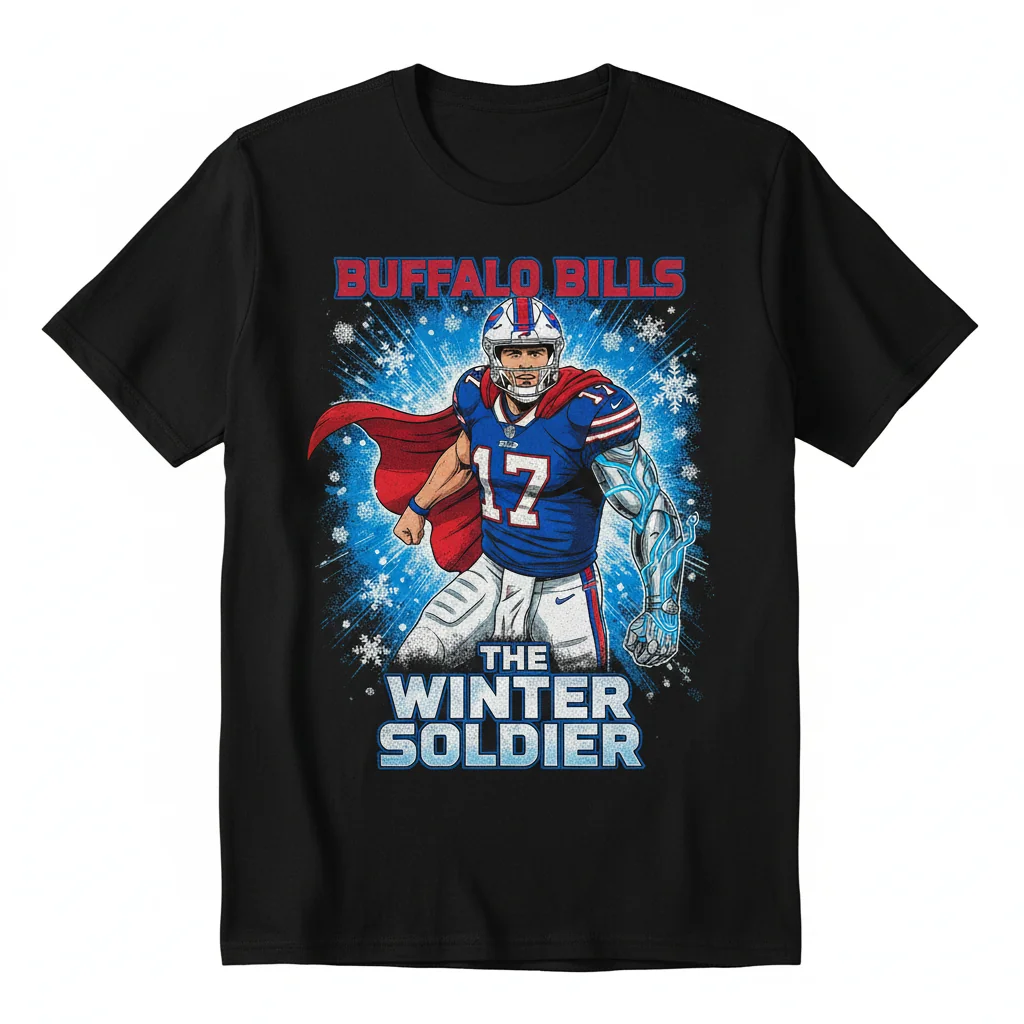 Buffalo Bills Josh Allen Winter Soldier T-Shirt - Premium Cotton Fan Apparel