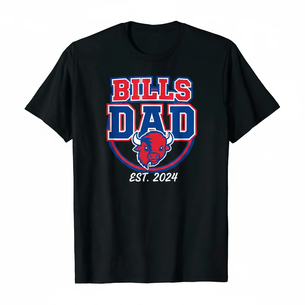 Buffalo Bills Logo Dad Shirt – Ultimate Father's Day Gift for Bills Fans