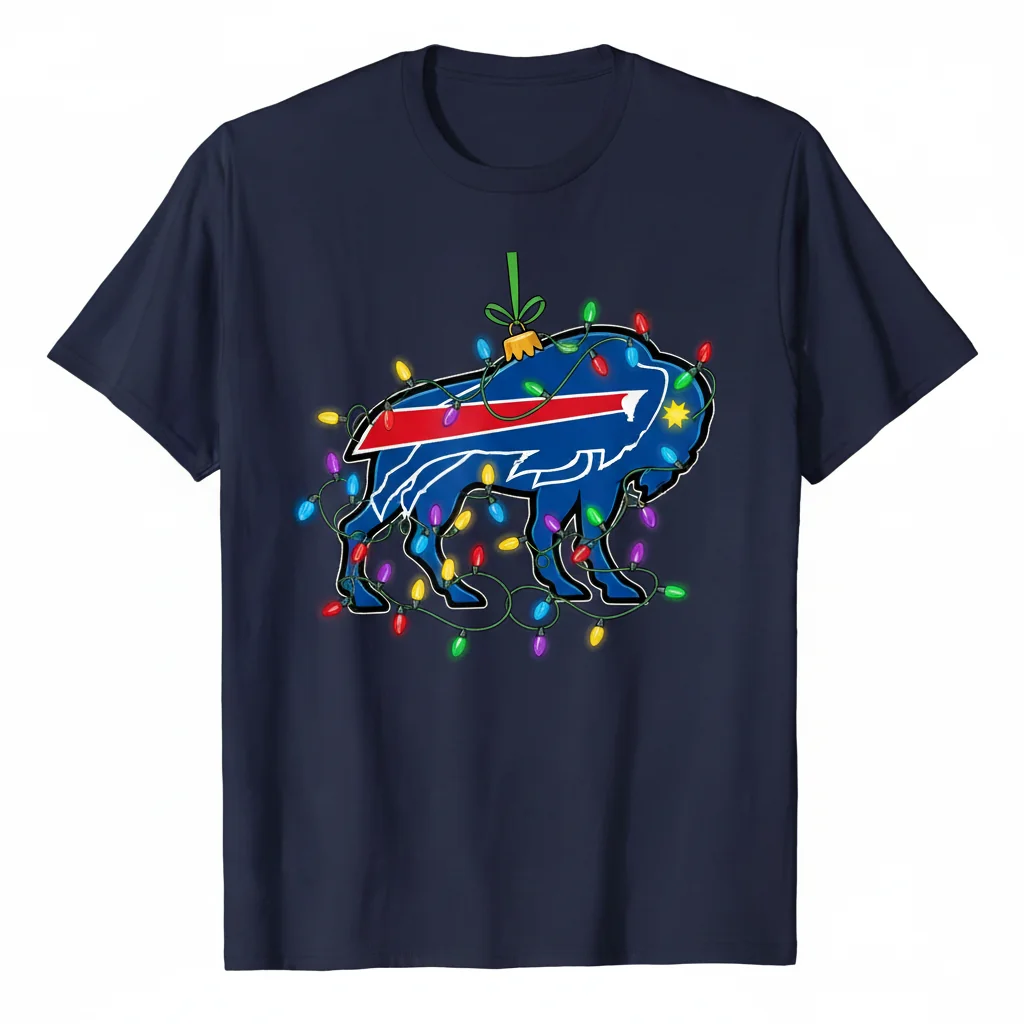 Buffalo Bills Logo Holiday Lights Ornament: A Touchdown of Holiday Cheer