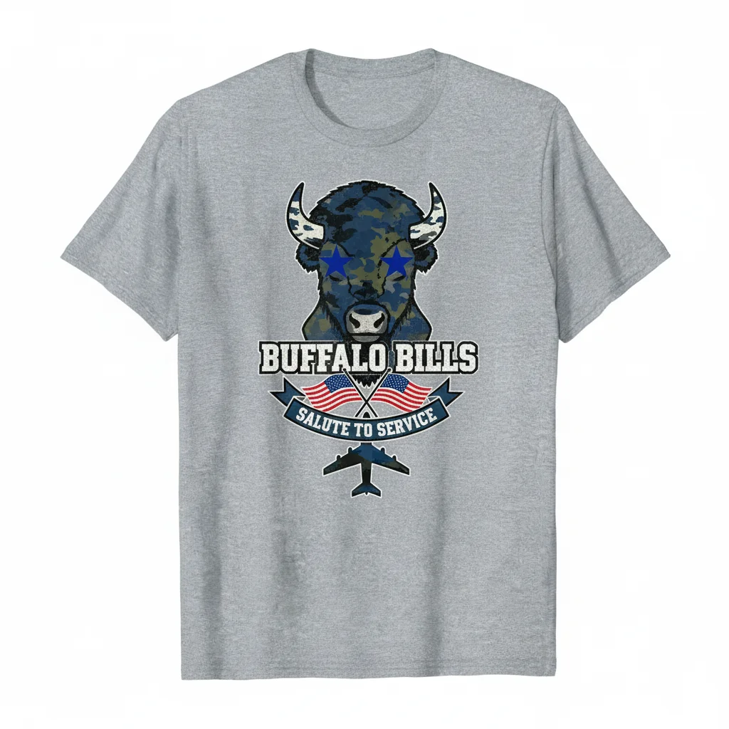 Buffalo Bills Salute to Service Collection Shirt - Official NFL Gear