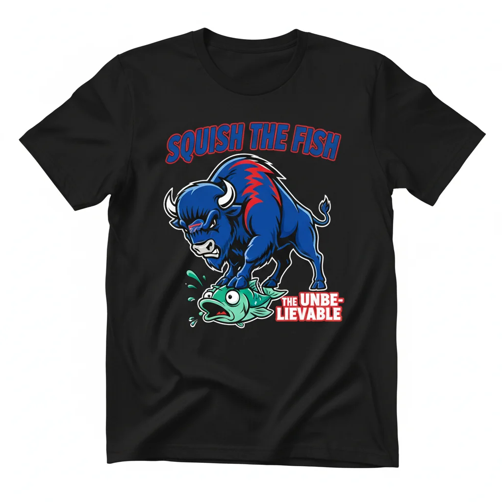 UnBillievable Spirit: Buffalo Bills 'Squish The Fish' Fan Tee
