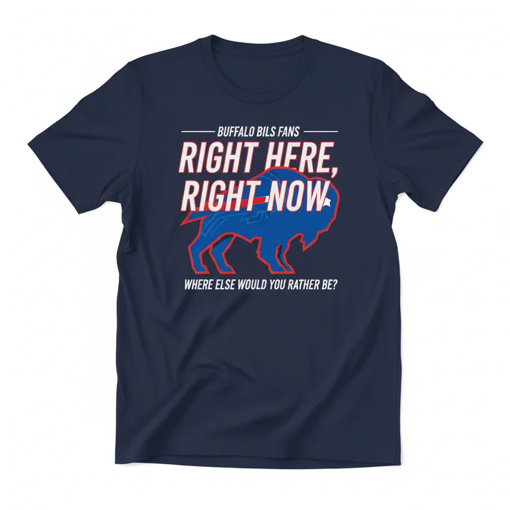 Buffalo Bills: "Where Else Would You Rather Be" Premium Fan Tee – Durable & Fade-Resistant