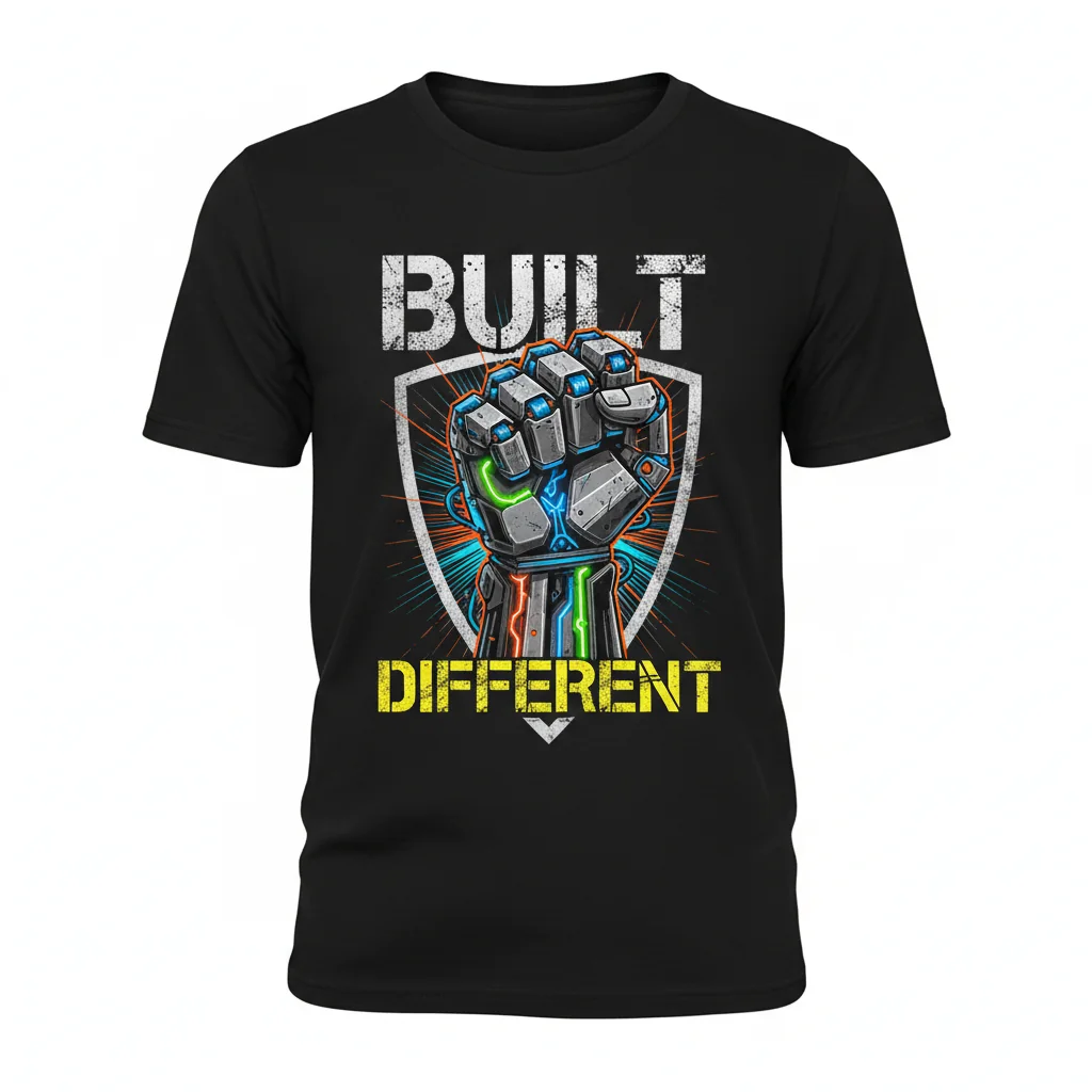 Built Different Essential T-Shirt - Premium Ring-Spun Cotton Tee