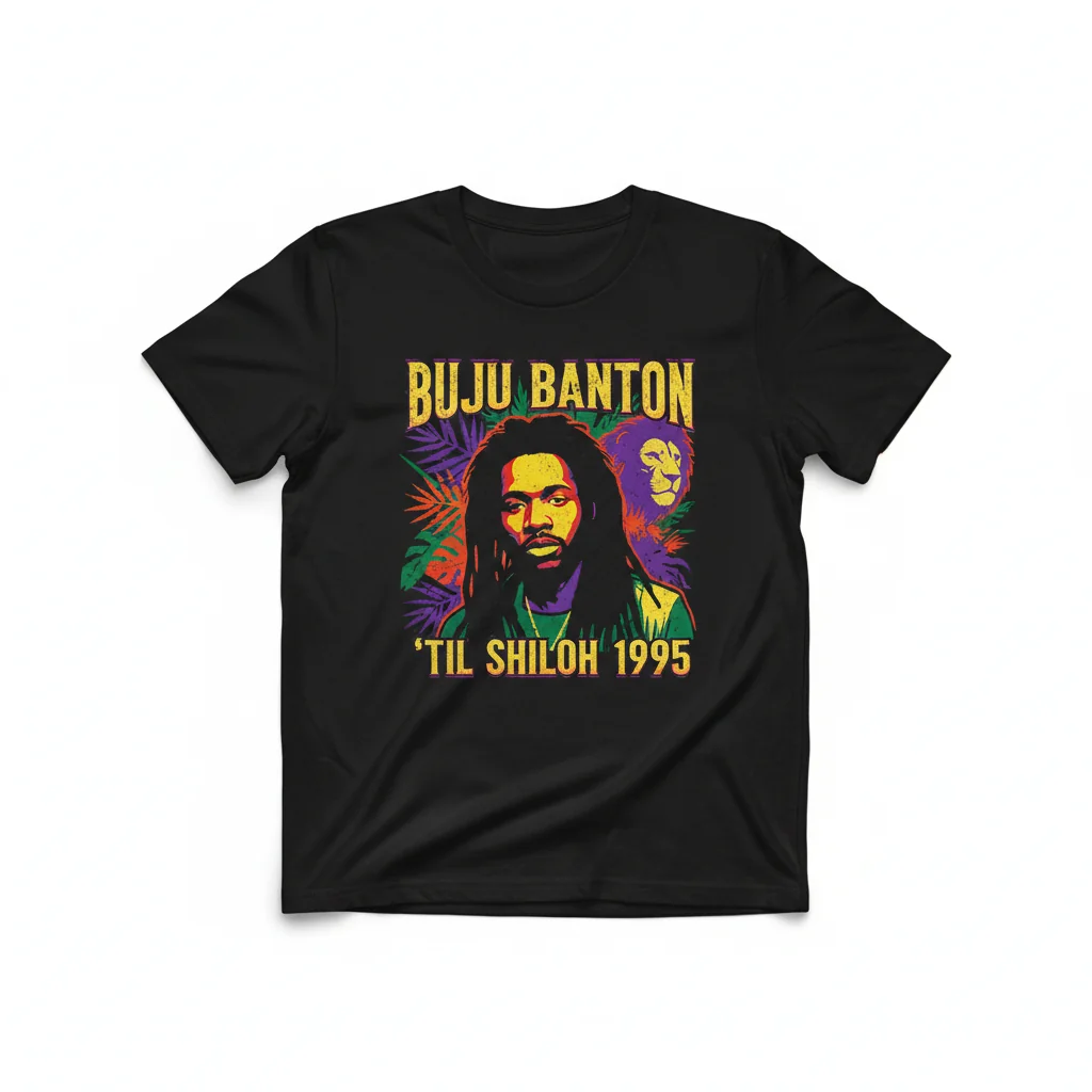 Buju Banton 'Til Shiloh (Vintage 1995) Essential T-Shirt - Reggae Music Fan Apparel