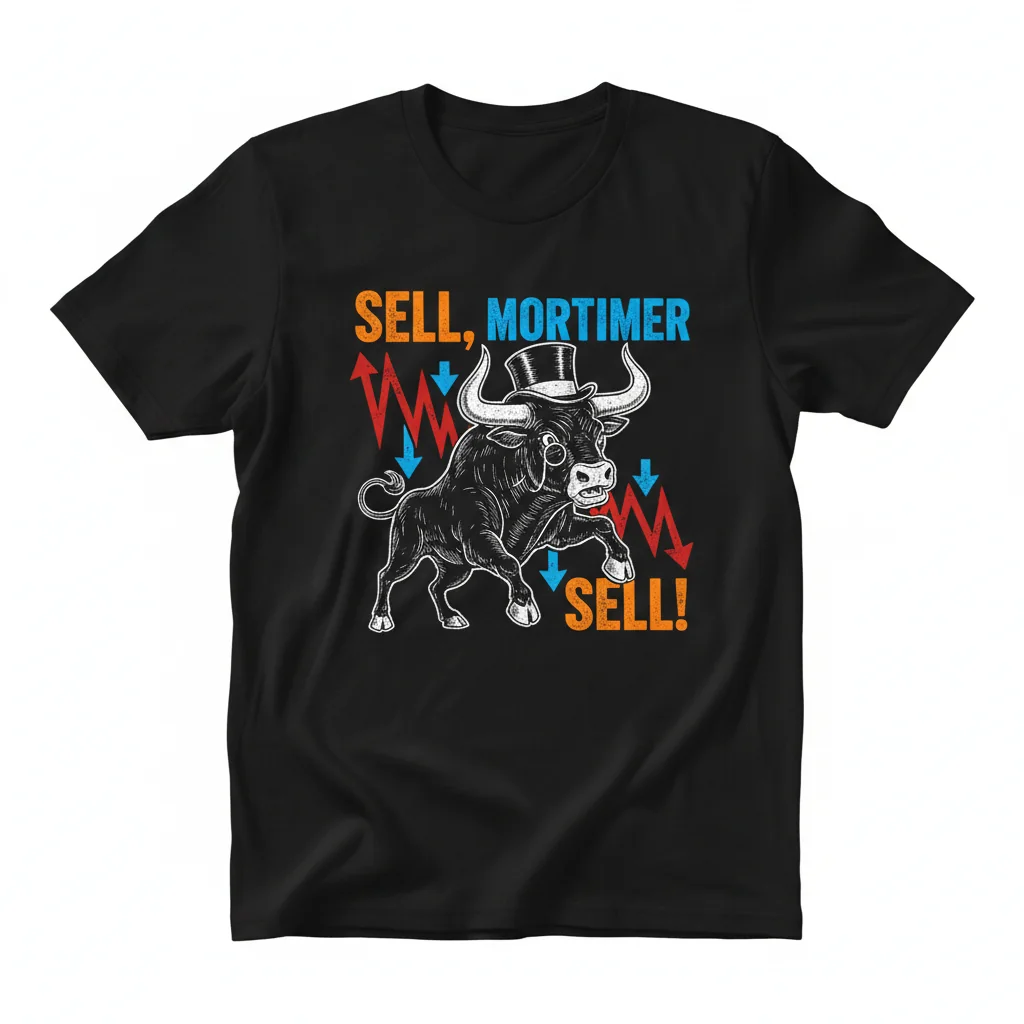 Bullwit! "Sell, Mortimer, Sell!" – Your Essential T-Shirt for Fun & Flair