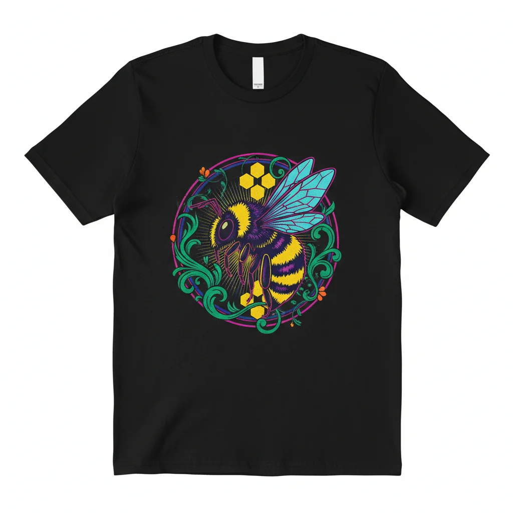 Bumble Bees Crop Essential T-Shirt: Wear Your Joy