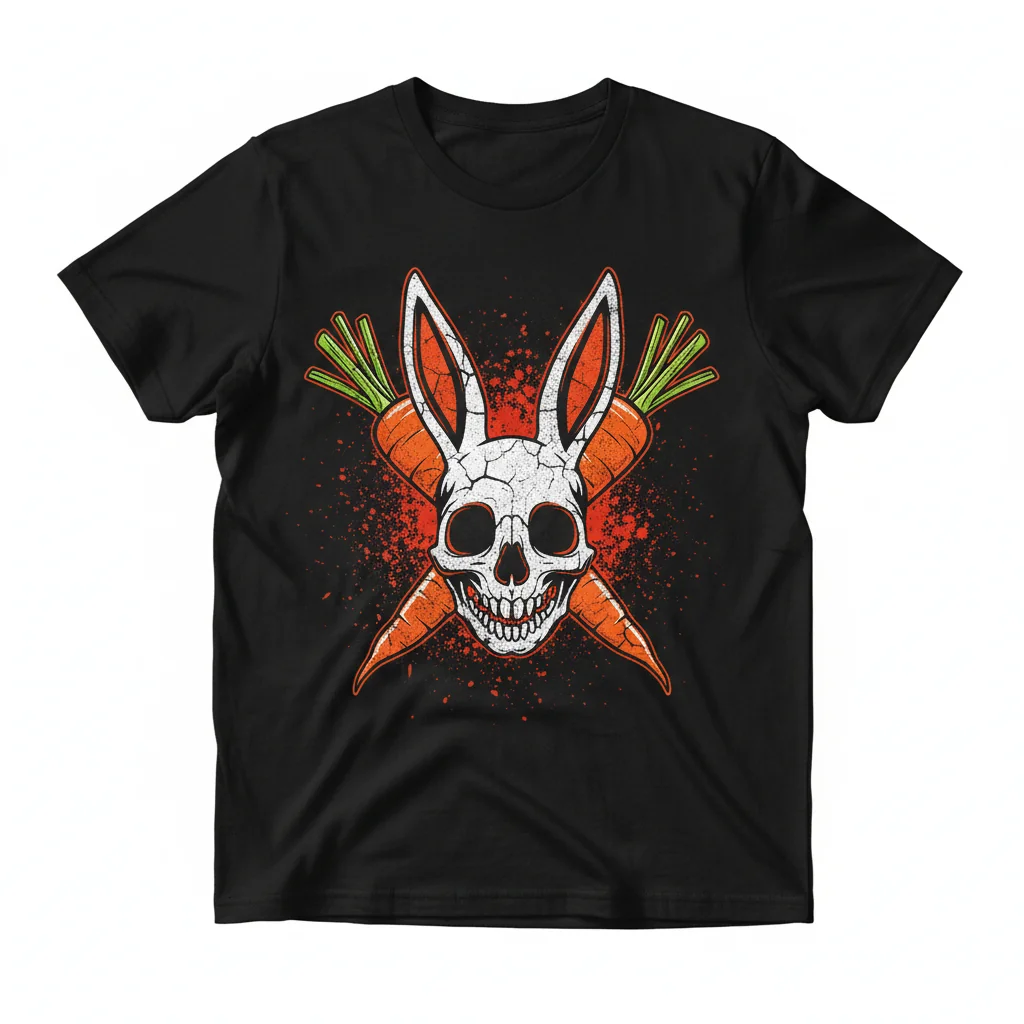 Bunny Rabbit Skull & Bones Tee: Streetwear Essential