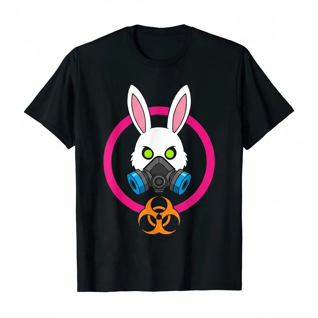 Bunny Wore a Gas Mask Essential T-Shirt – Unique Graphic Tee