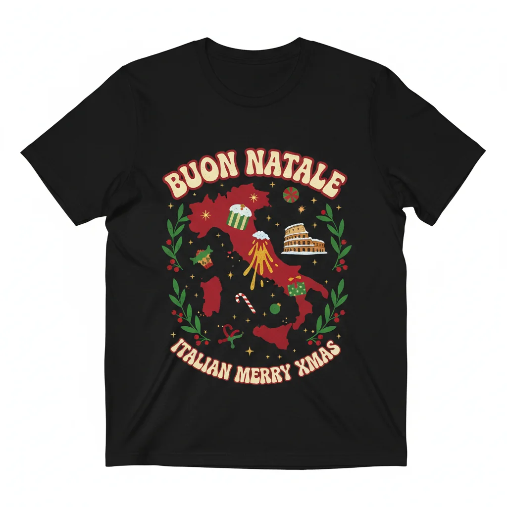 Buon Natale Italian Christmas T-Shirt – Ultra-Durable, Fade-Resistant & Perfect Fit