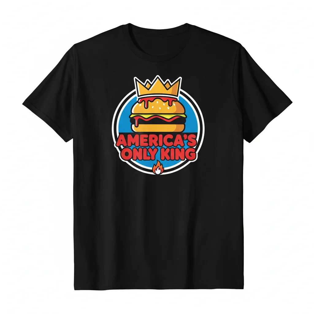 Burger King America's Only King T-Shirt - Premium Cotton Tee