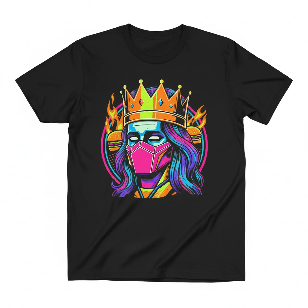 Burger King Crown Guy Essential T-Shirt - Officially Licensed Funny Fast Food Graphic Tee