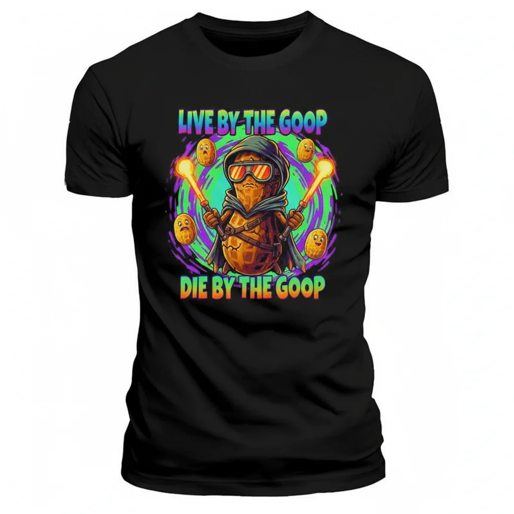 Burnt Peanut Live By The Goop Die By The Goop Graphic Tee