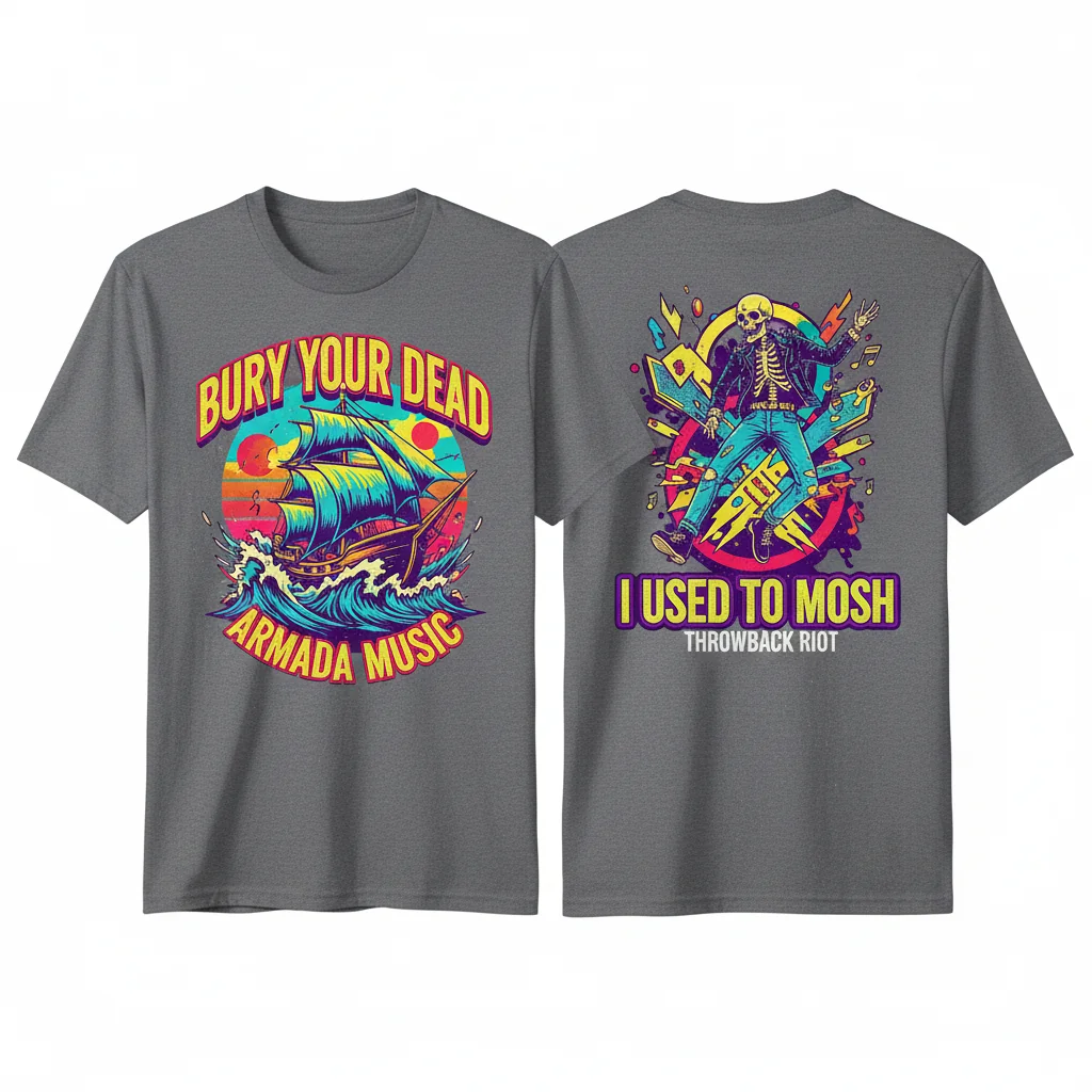 Bury Your Dead 'I Used To Mosh' 2-Sided Band T-Shirt | Official Armada Music Merch