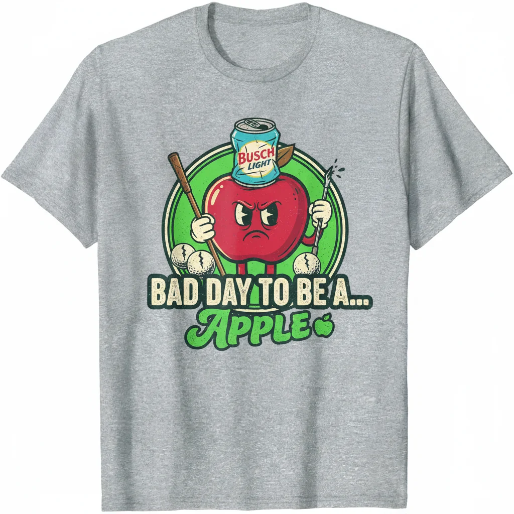 Busch Light Apple Bad Day To Be A T-Shirt