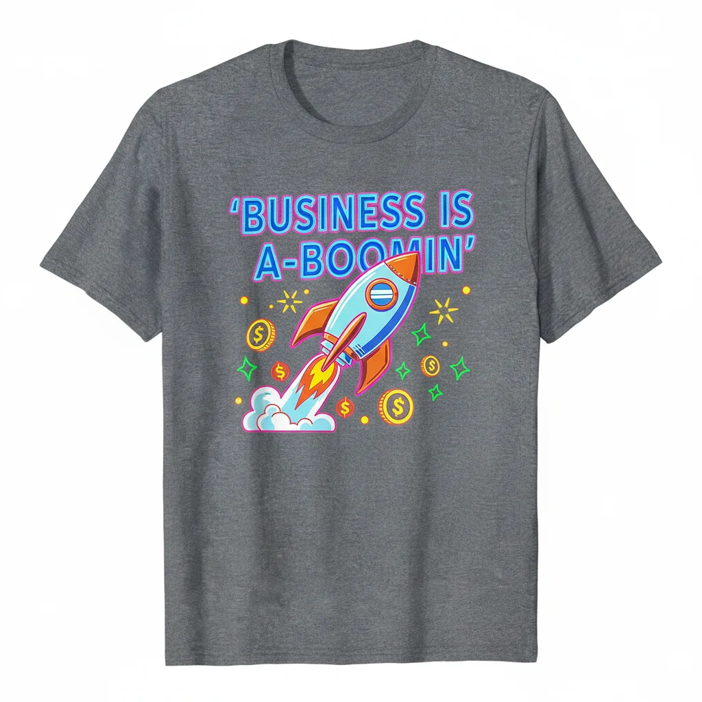 Embrace Your Hustle: The 'Business Is A-Boomin' Essential Tee