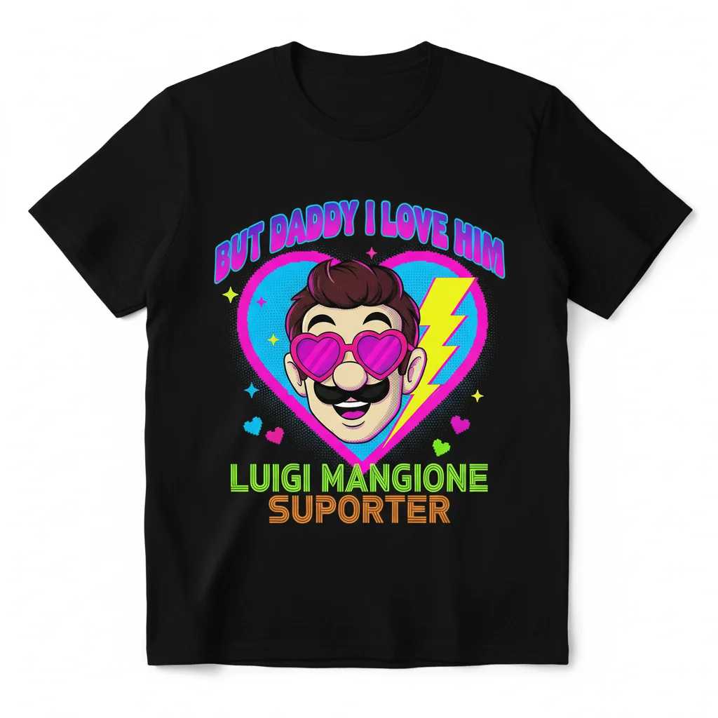 But Daddy I Love Him Luigi Mangione Fan T-Shirt - Premium Unisex Supporter Tee