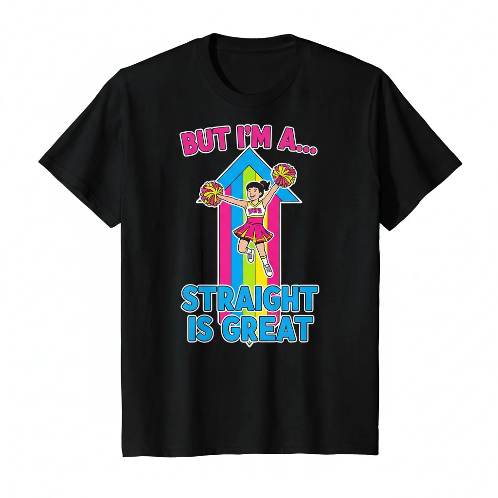 But I'm a Cheerleader "Straight is Great" Essential T-Shirt – Pride & Retro Tee