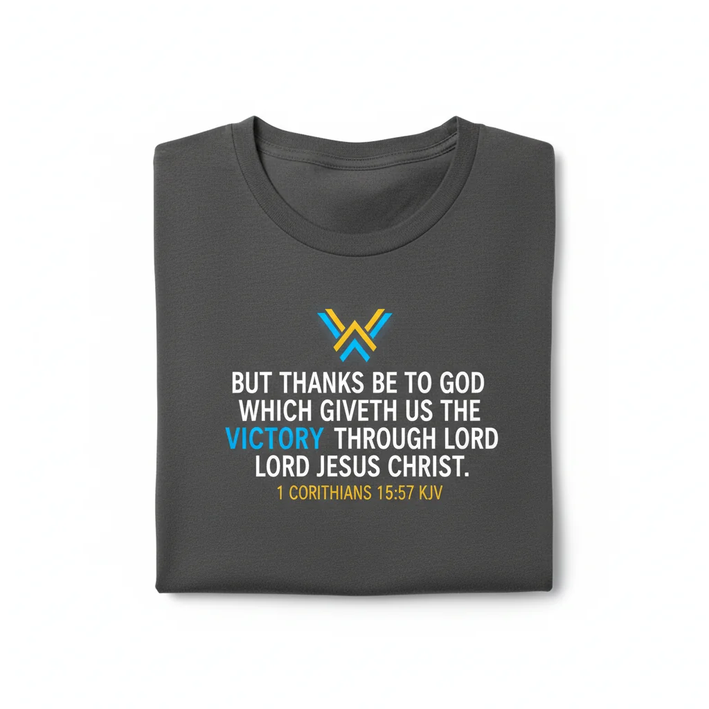 1 Corinthians 15:57 KJV 'Thanks Be To God' Essential T-Shirt